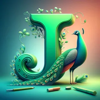 Peacock — litera J