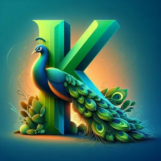 Peacock — litera K