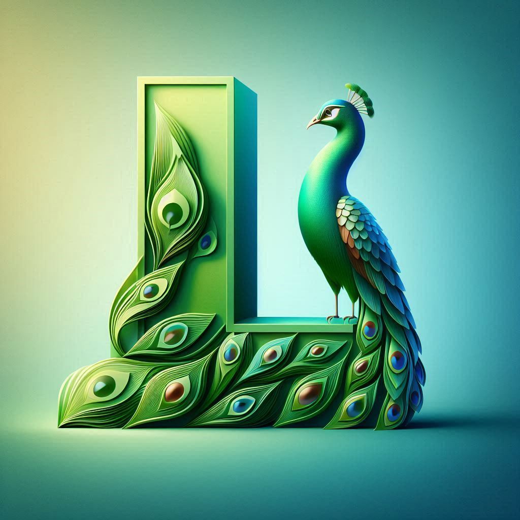 Peacock — litera L