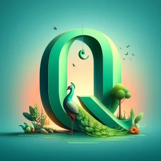 Peacock — litera Q