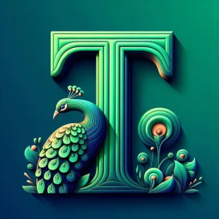 Peacock — litera T
