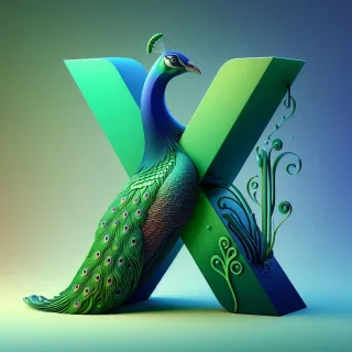 Peacock — litera X
