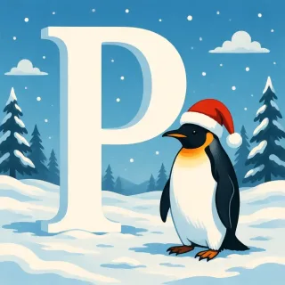 Penguin 2 — litera P