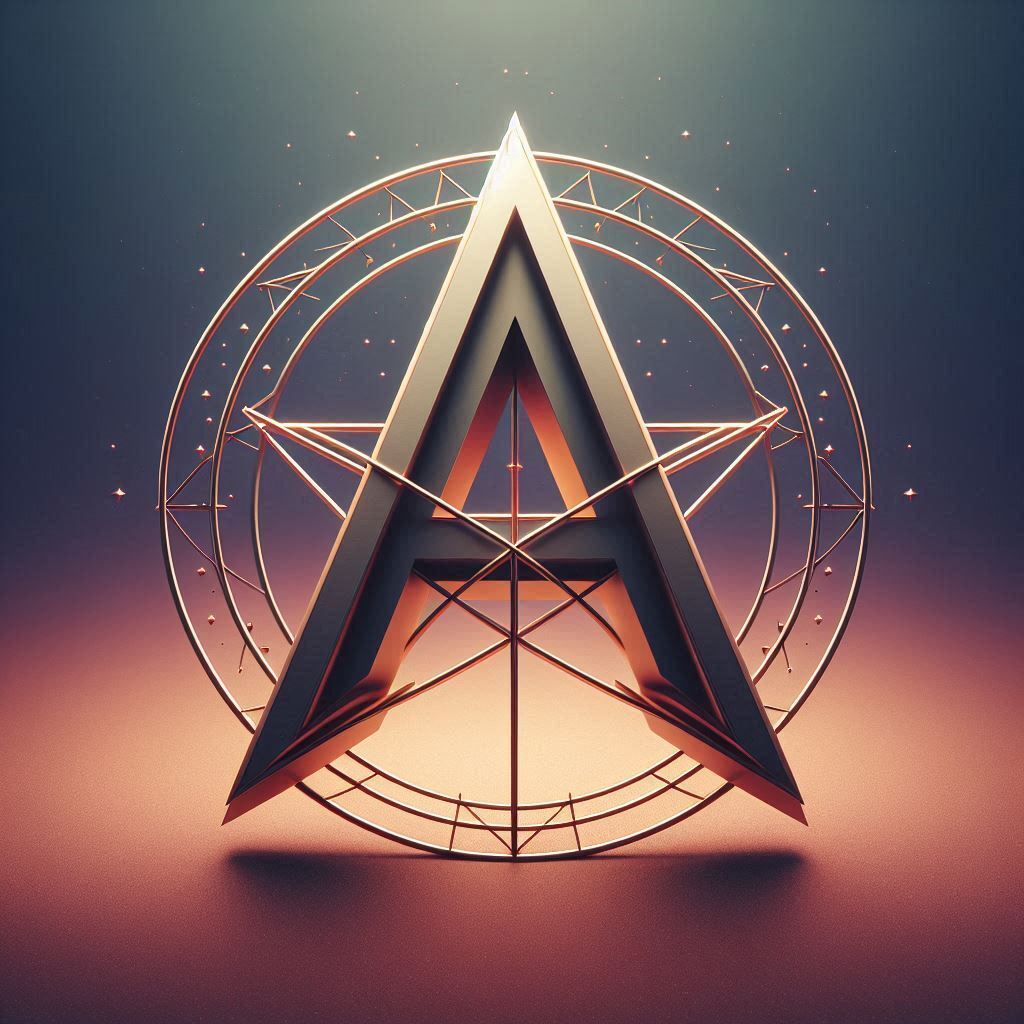 Pentagram — litera A (wariant 2)