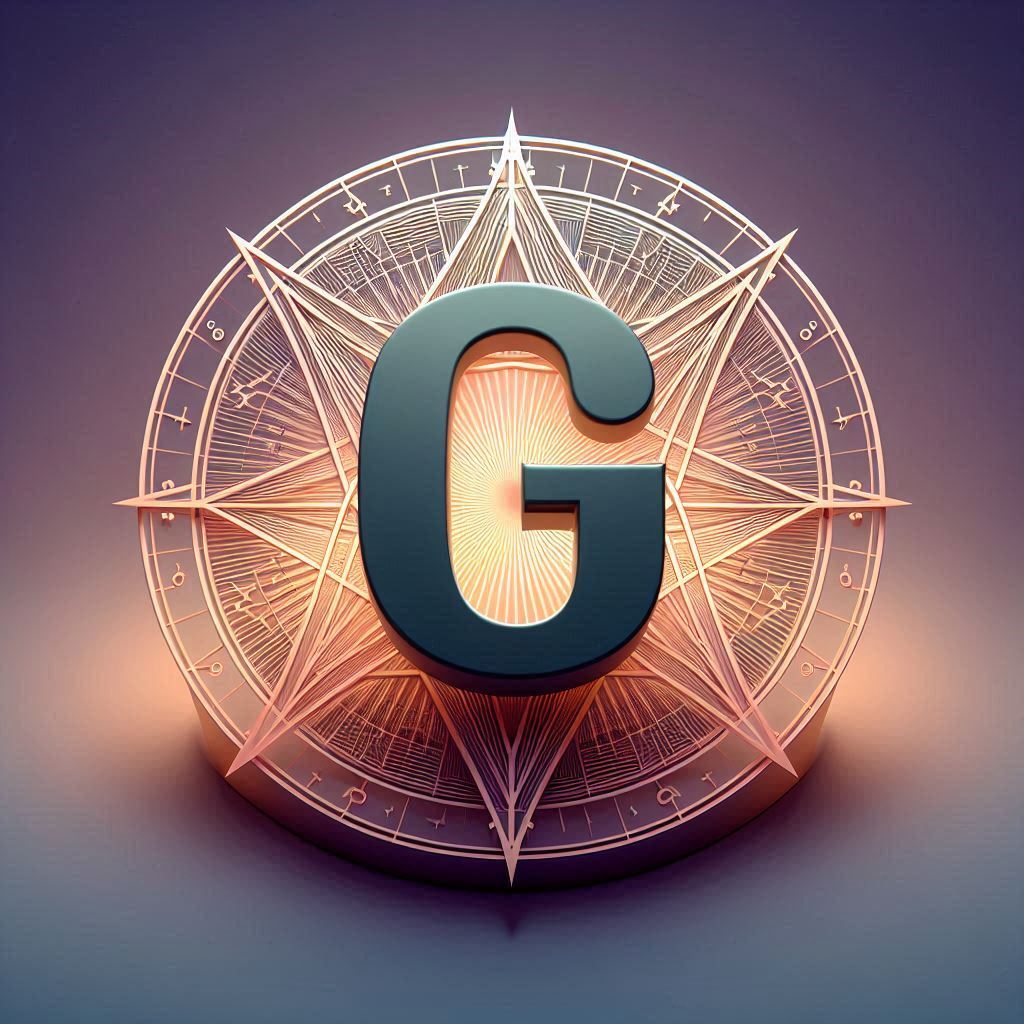 Pentagram — litera G (wariant 2)