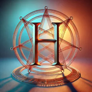 Pentagram — litera H
