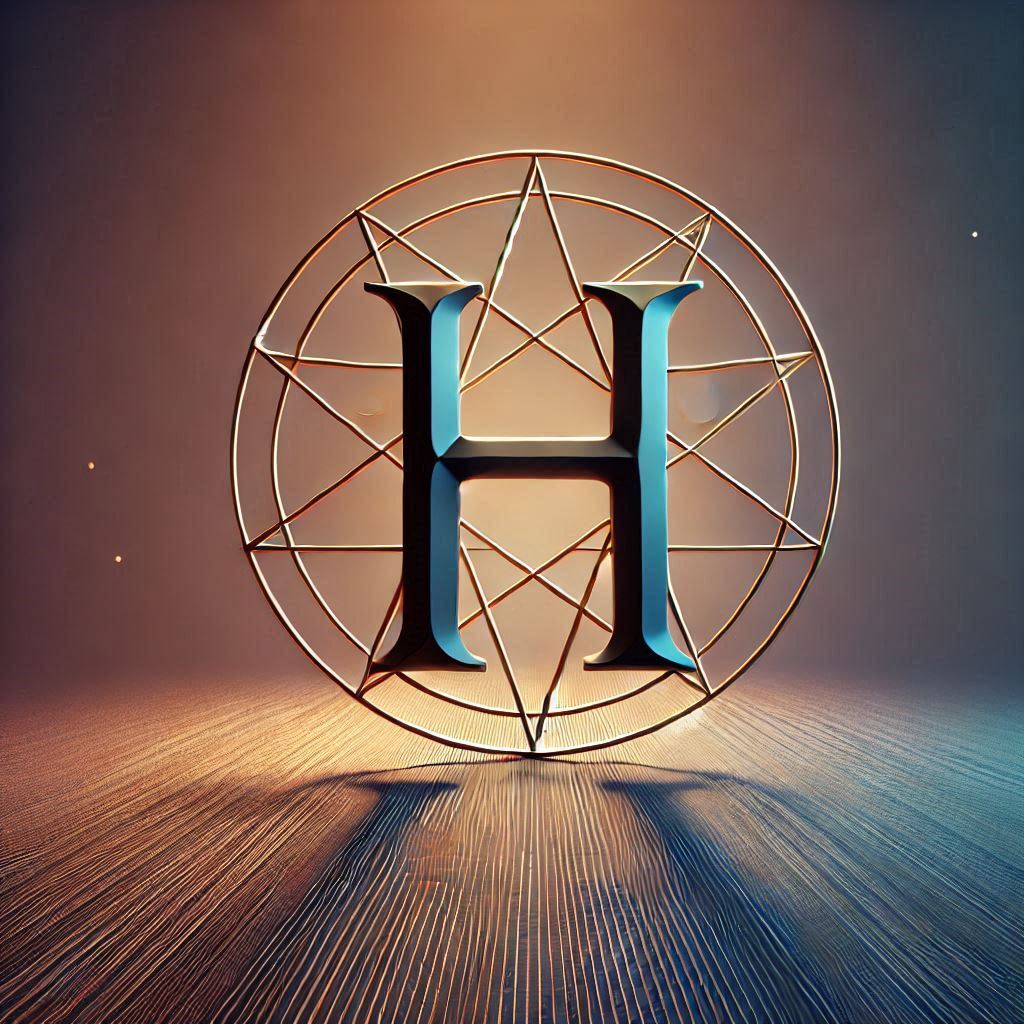 Pentagram — litera H (wariant 2)