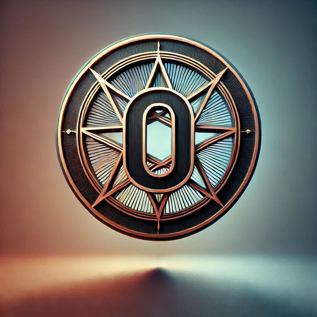 Pentagram — litera O (wariant 2)