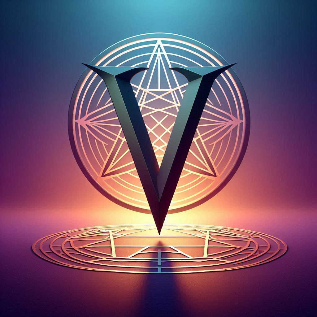 Pentagram — litera V