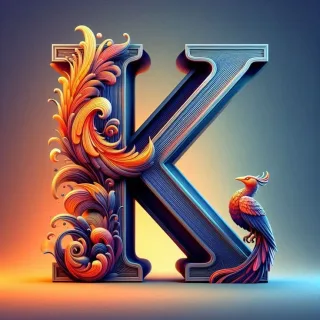 Phoenix — litera K (wariant 2)