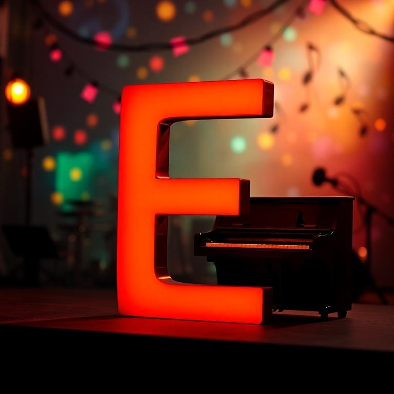 Piano — litera E