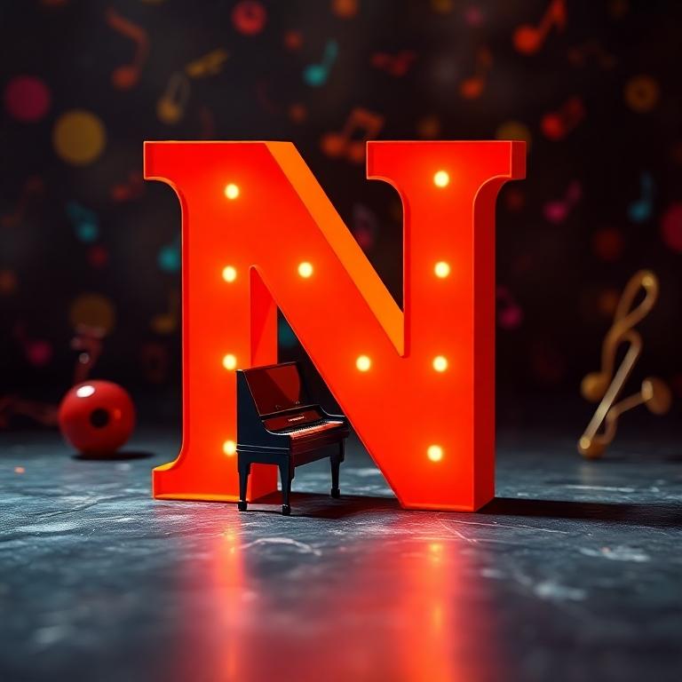 Piano — litera N