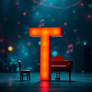 Piano — litera T