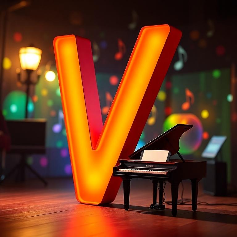 Piano — litera V