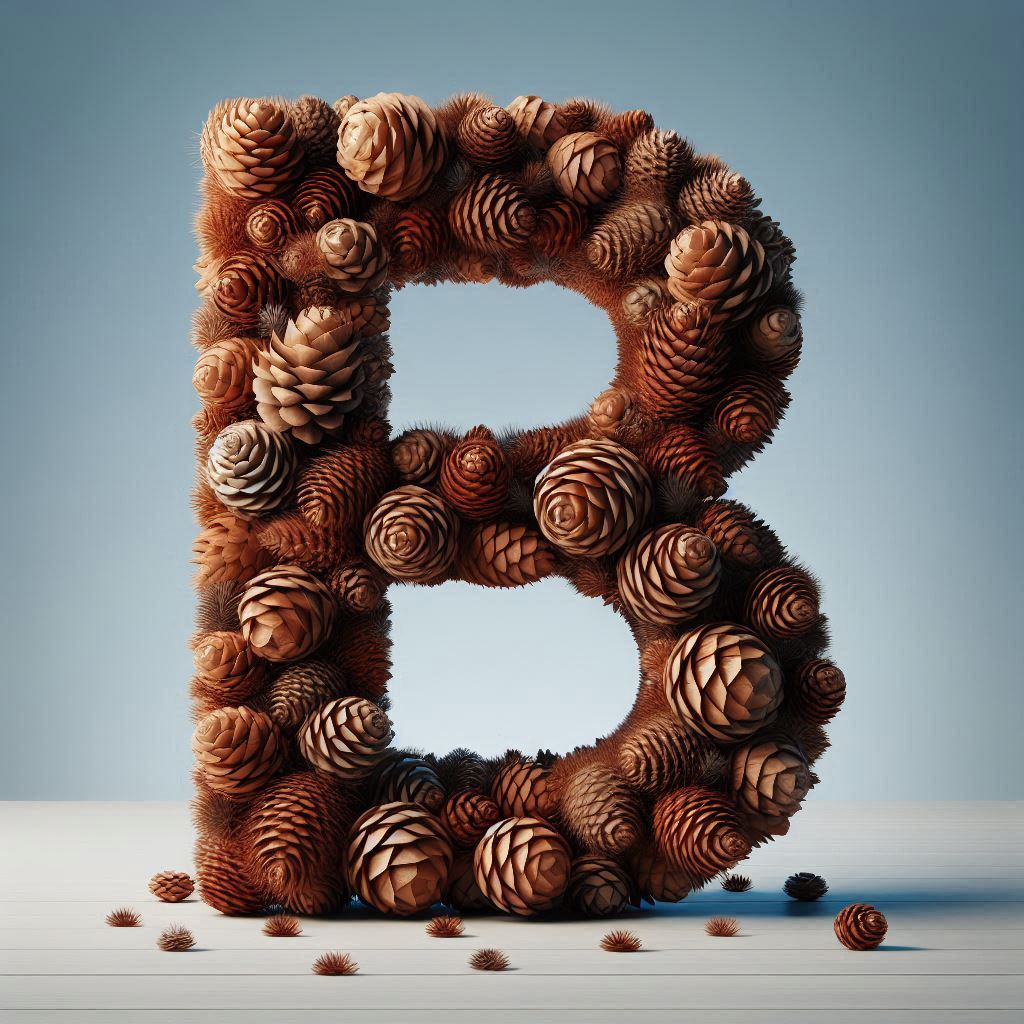 Pine cone — litera B