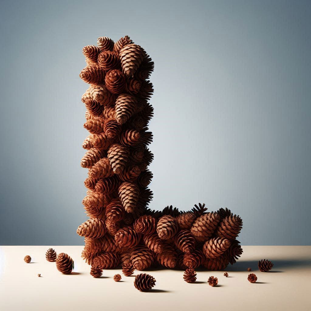 Pine cone — litera L