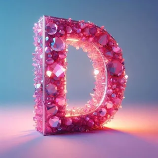 Pink crystals — litera D