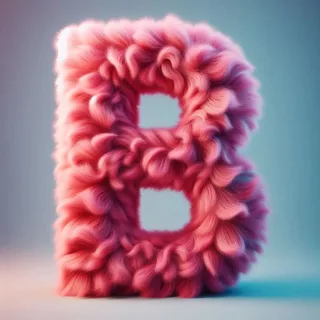 Pink fur — litera B