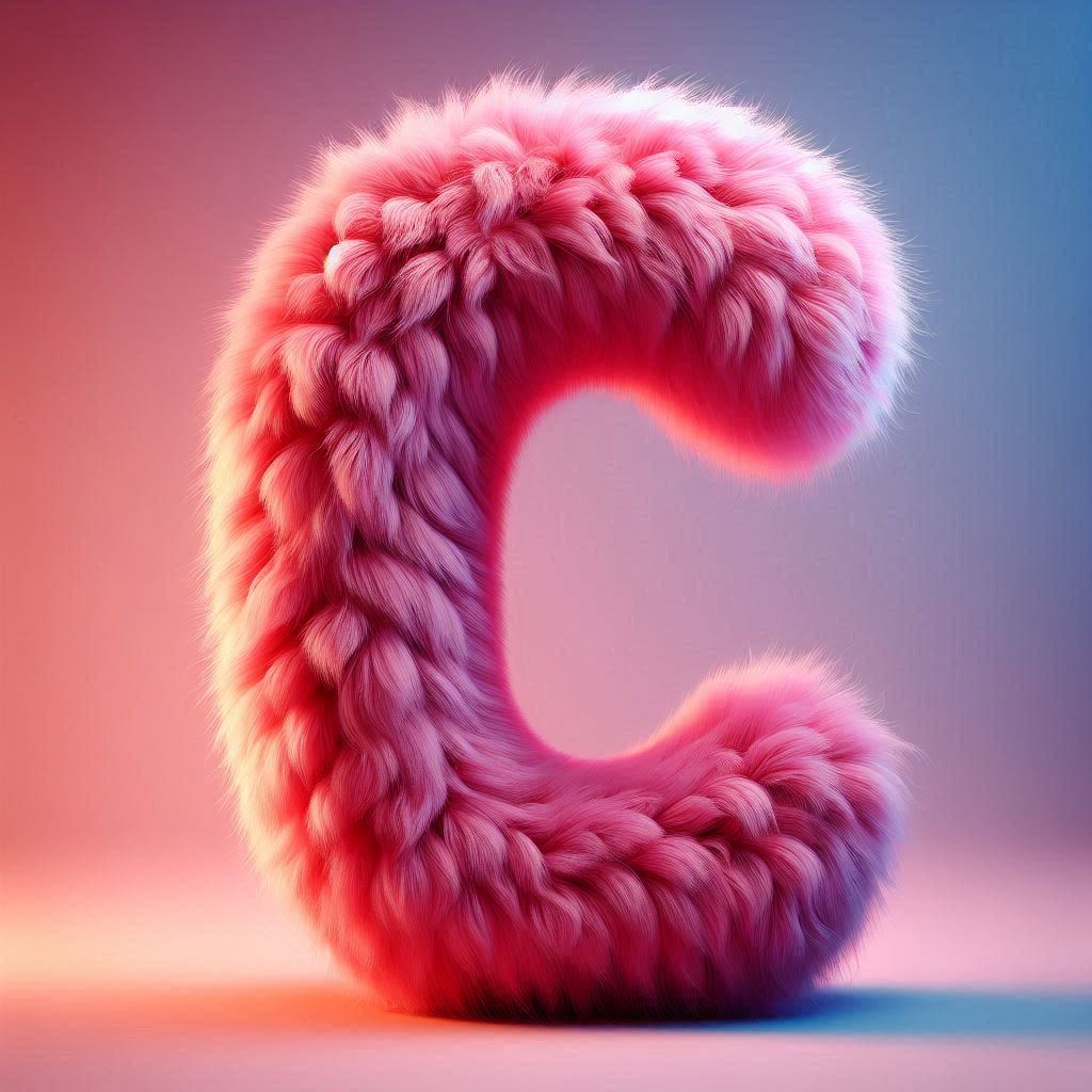 Pink fur — litera C