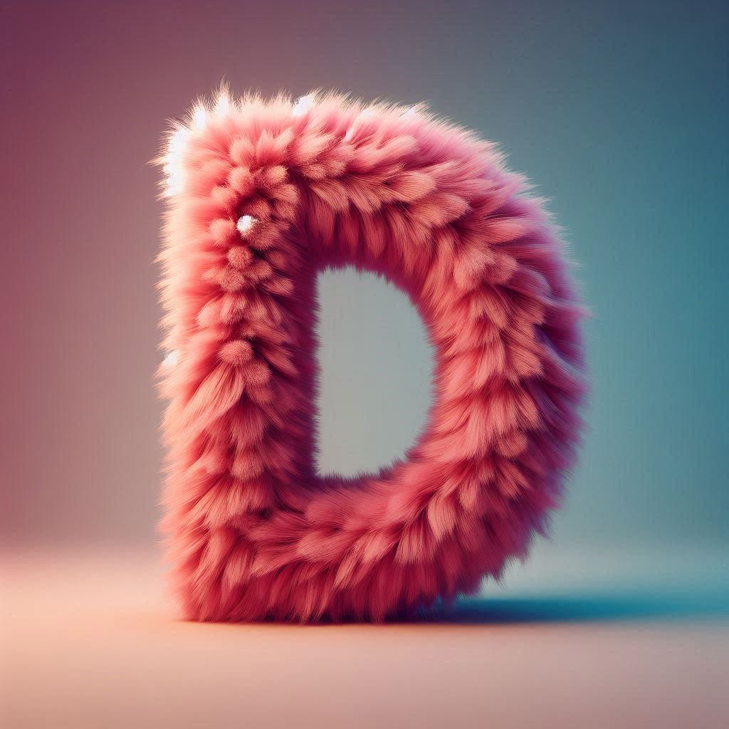 Pink fur — litera D