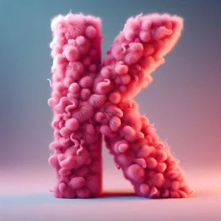 Pink fur — litera K