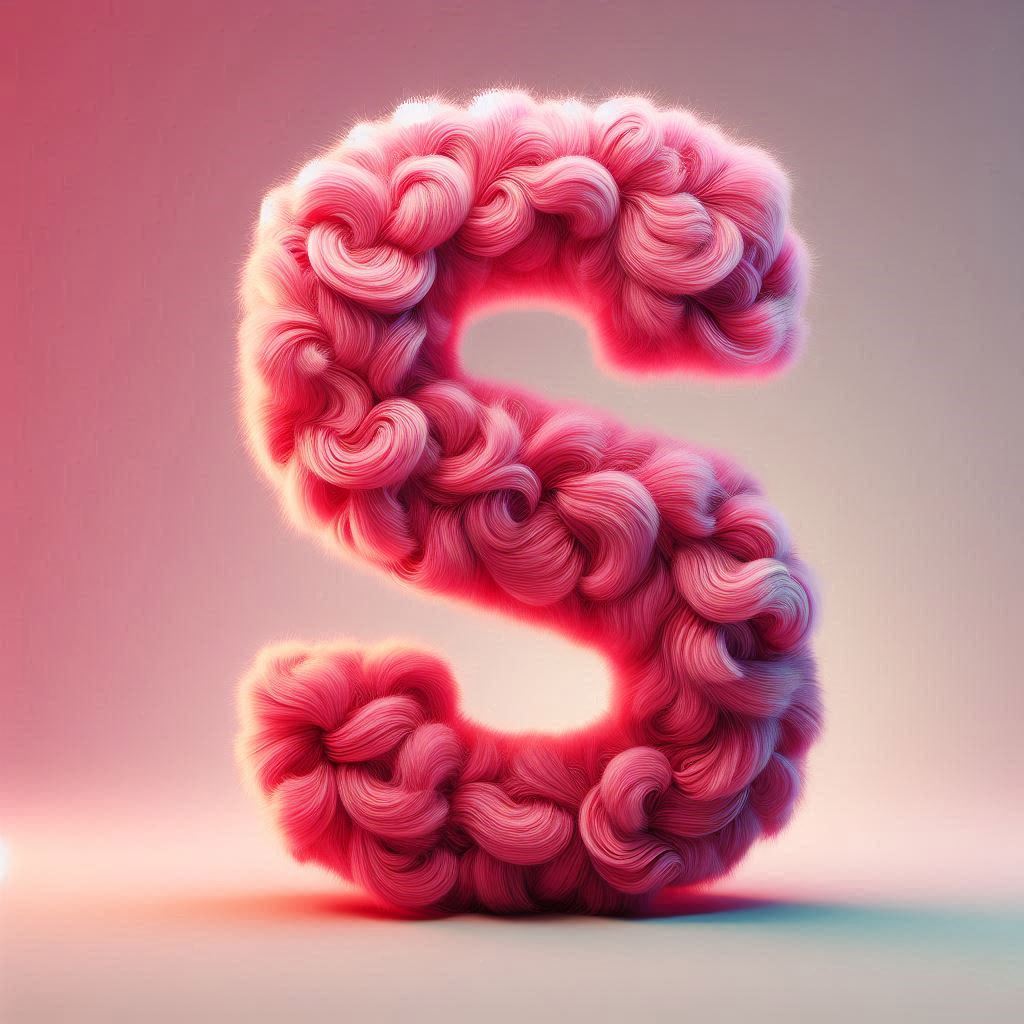 Pink fur — litera S