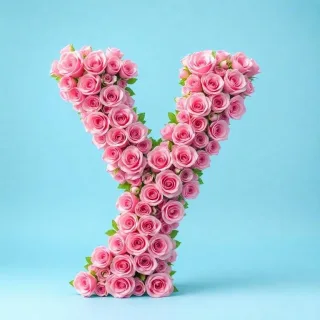 Pink roses — litera Y