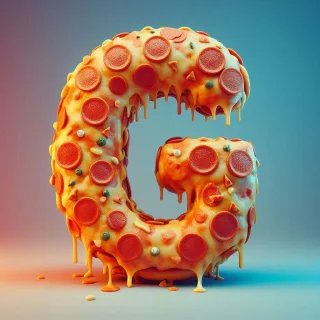 Pizza — litera G (wariant 2)
