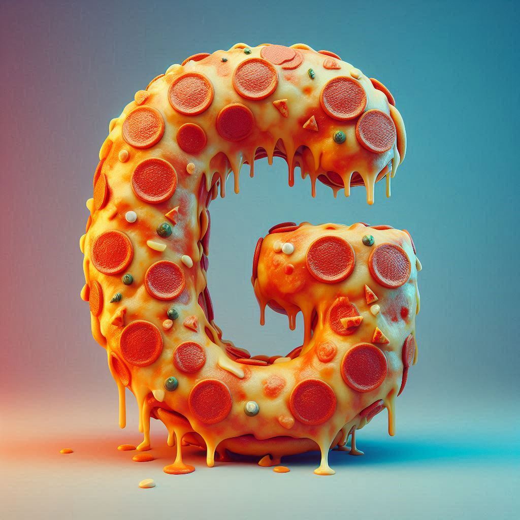 Pizza — litera G (wariant 2)
