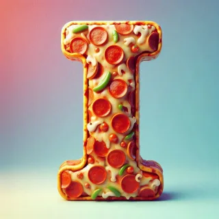 Pizza — litera I (wariant 2)