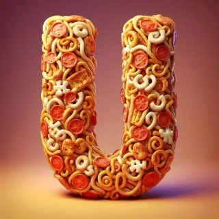 Pizza — litera U (wariant 2)