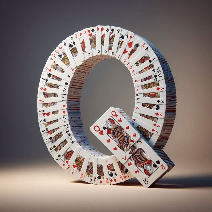 Playing cards — litera Q
