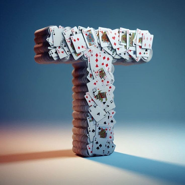 Playing cards — litera T