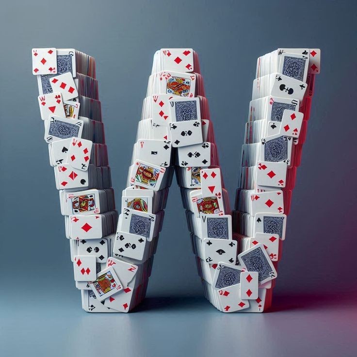 Playing cards — litera W