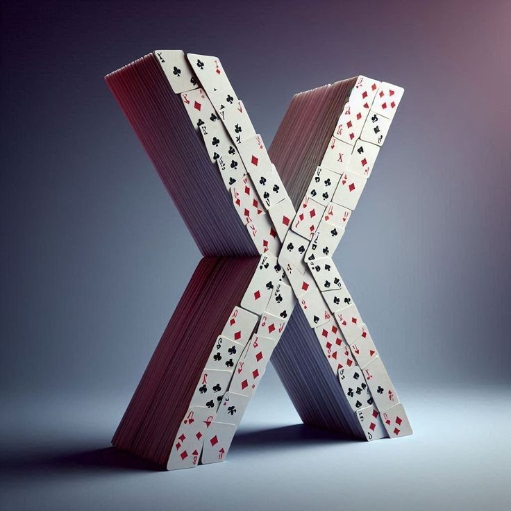 Playing cards — litera X
