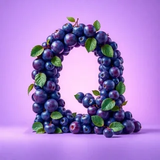 Plums — litera Q