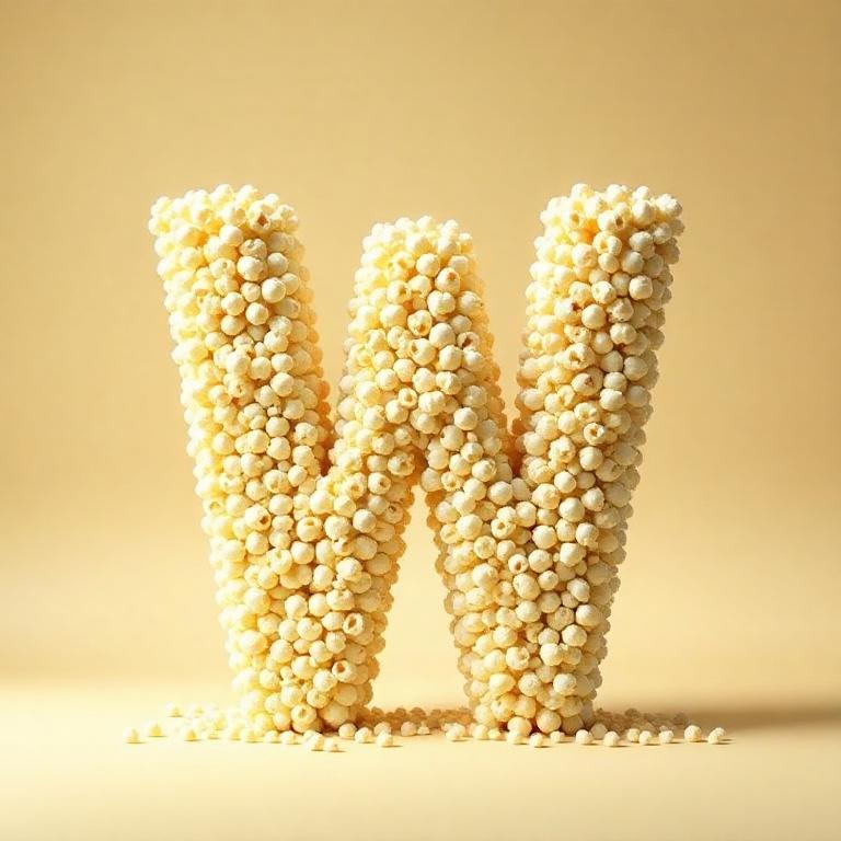 Popcorn — litera W
