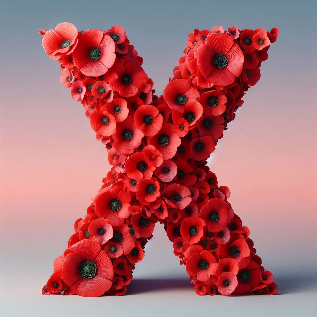 Poppies — litera X