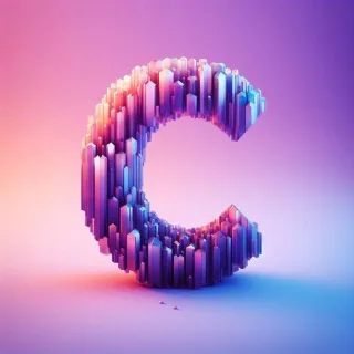 Purple crystal — litera C