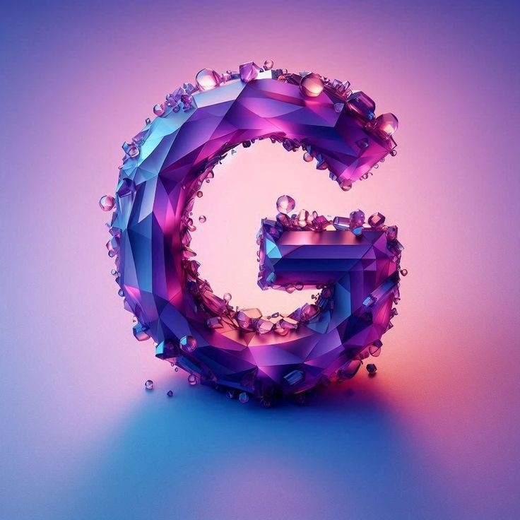 Purple crystal — litera G