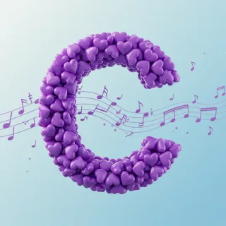 Purple hearts — litera C