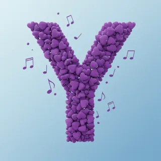 Purple hearts — litera Y