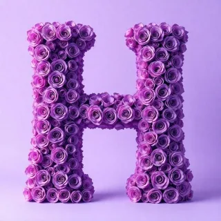 Purple rose 2 — litera H