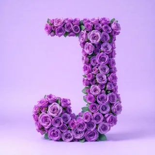 Purple rose 2 — litera J