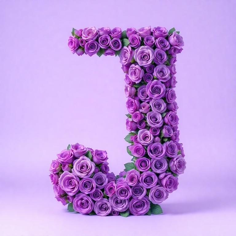 Purple rose 2 — litera J