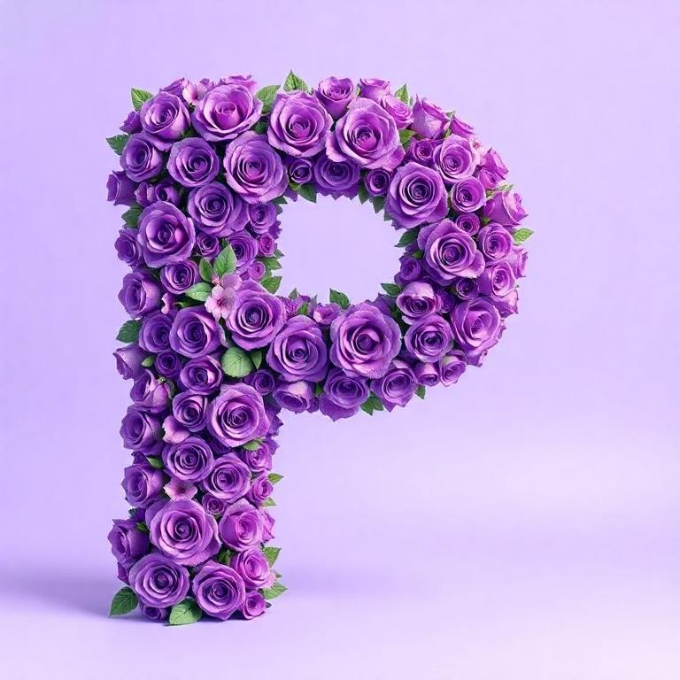 Purple rose 2 — litera P