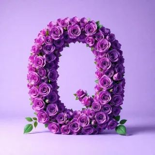Purple rose 2 — litera Q