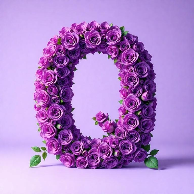 Purple rose 2 — litera Q