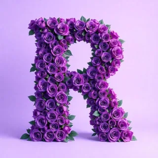Purple rose 2 — litera R