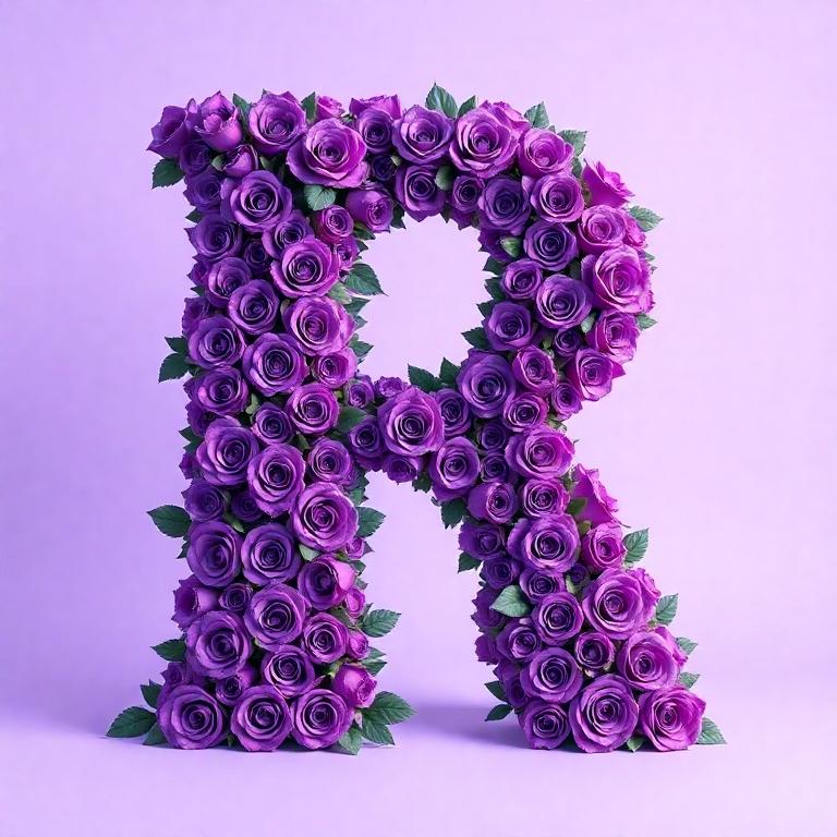 Purple rose 2 — litera R
